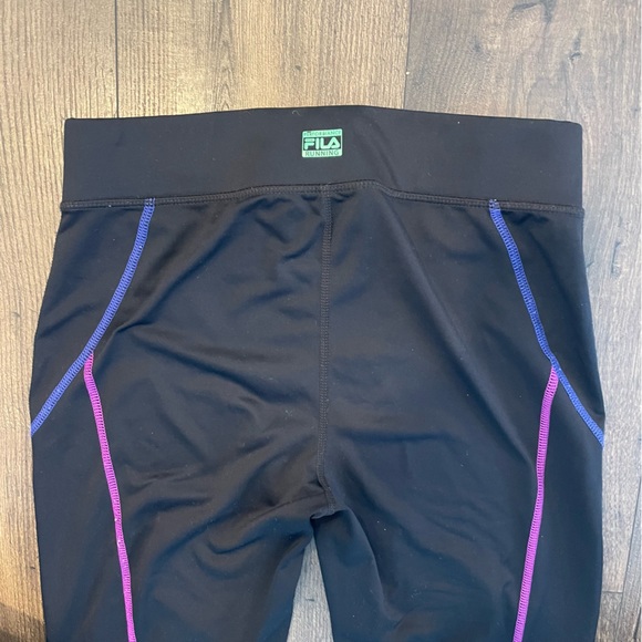 FILA Sports Performance Neon Running Legging Tights Women Size S - Picture 3 of 6
